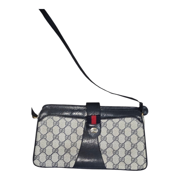 Gucci NAVY and Cream Crossbody Bag - Picture 8 of 17